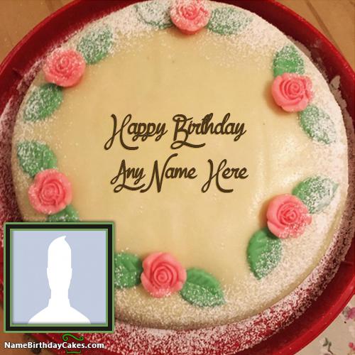 Amazing Banana Cake For Girls Birthday Wish With Name & Photo