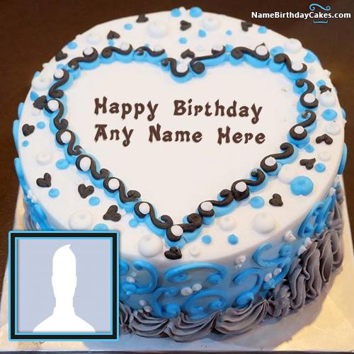 Amazing Ice Cream Cake Birthday Wish For Lover With Name & Photo