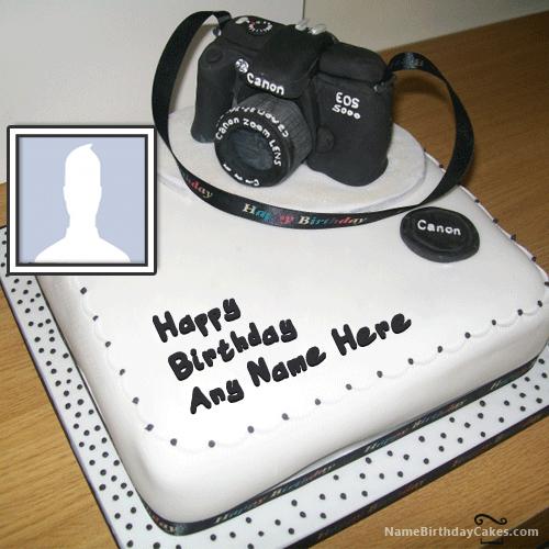 Birthday Cake For Photographer With Name & Photo