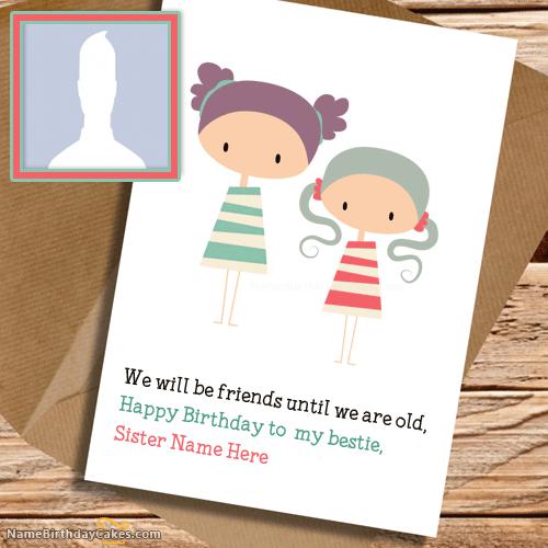 Cute Birthday Card for Sister