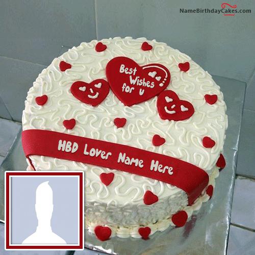Love Daisy Cakes With Name & Photo