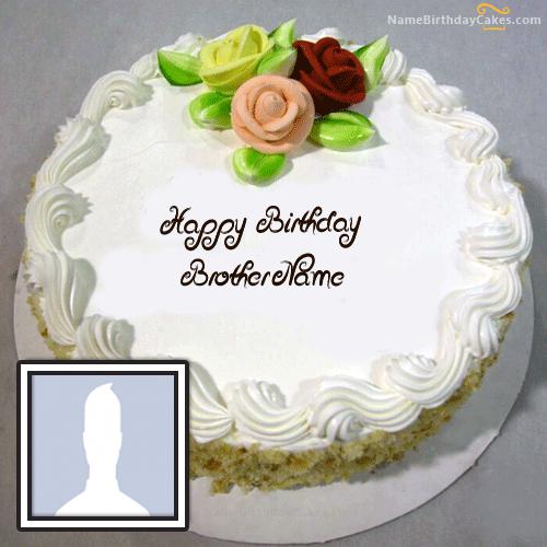 Vanilla Birthday Cake For Brother