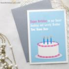Blue Birthday Card for Brother