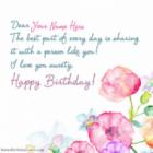 Floral Birthday Card for Wife