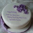 Indigo Rose Happy Birthday Cake