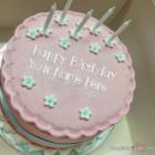 Special Pink Cake Candles For Friend Birthday