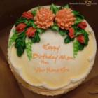 Vanilla Birthday Cake For Mother