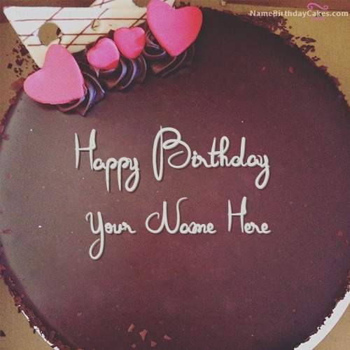 Amazing Chocolate Birthday Cake For Lover With Name