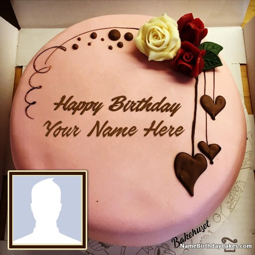 Birthday Cakes For Friend With Name And Photo  Top HBD Images