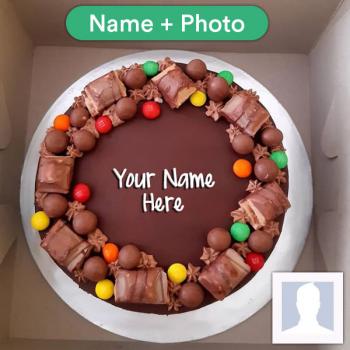 Birthday Chocolate Cake With Name