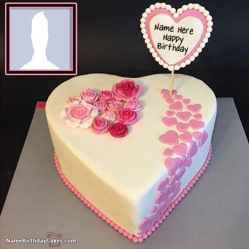 Beautiful White Chocolate Cake For Lover Birthday Wish