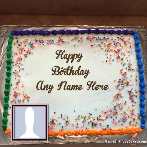 Birthday Cake For Dad Wish Him With Name And Photo