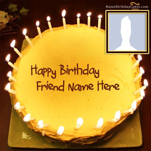 Candles Birthday Cake For Friends