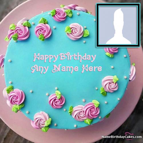 Decorated Flowers Happy Birthday Cakes