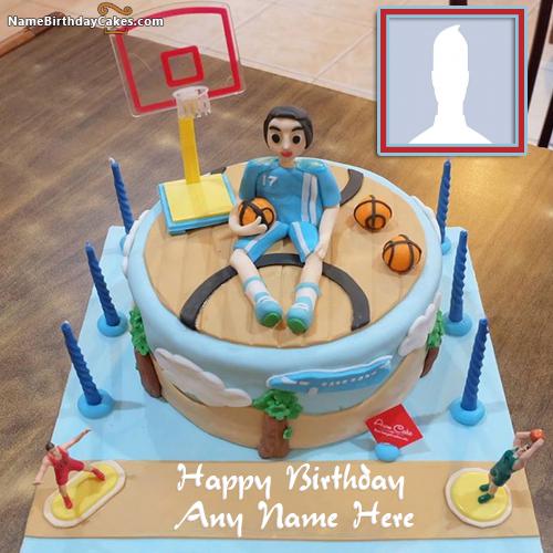 Happy Birthday Cake For Basketballer
