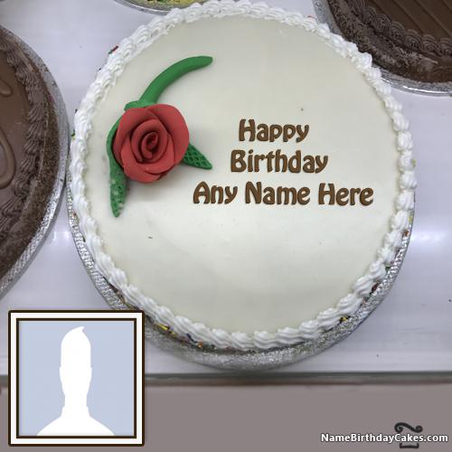 Happy Birthday Rose Cake For Friends