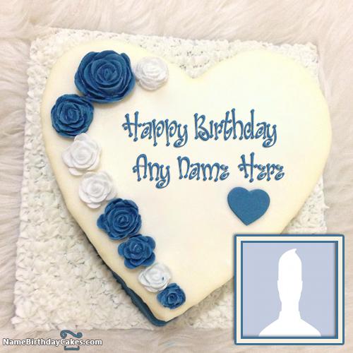 Heart Shape Banana Cake For Birthday Wishes