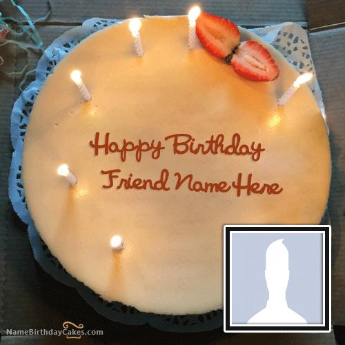 New Candles Birthday Cake For Friend