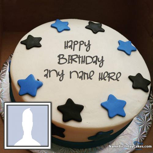 Star Butter Cake For Boys Happy Birthday Wishes