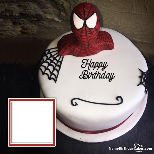 Customize Spiderman Birthday Cake With Name