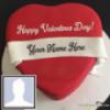 Valentines day heart shape rose cake with couple name Cute Birthday Card for Sister With Name