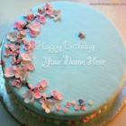 Blue Birthday Cake For Wife
