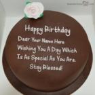 Chocolate Happy Birthday Cake For Friends