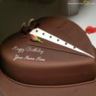 Chocolate Heart Cake For Husband