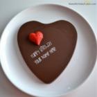 Chocolate Heart Cake For Lover