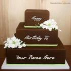 Chocolate Shaped Birthday Cake