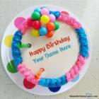 Colorful Happy Birthday Cake For Girls