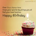 Cupcake Birthday Wish