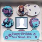 Cupcake Girls Wish Birthday With Name And Photo
