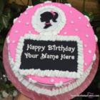 Decorated Strawberry Cake For Girls Birthday