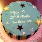 Elegant 20th Birthday Cake