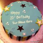 Elegant 21st Birthday Cake