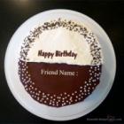 Half Choclote Birthday Cake