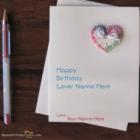 Handmade Lover Birthday Card