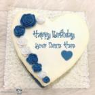 Heart Shape Banana Cake For Birthday Wishes