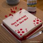 Red 18th Birthday Cake