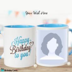 Add Photo On Birthday Mug With Name