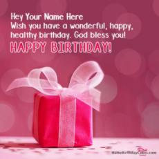 Amazing Birthday Wish For Anyone With Name