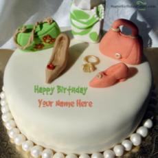 Name Cake For Fashion Designer