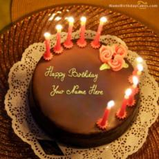 Write Name On Birthday Cake For Husband