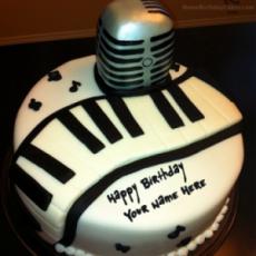 Birthday Cake For Musician With Name