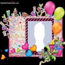 Make Happy Birthday Wishes Photo Frame