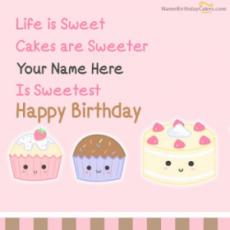 Cakes Birthday Wish With Name