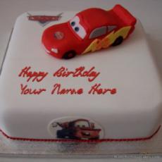 Car Birthday Cake Name For Kids