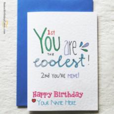You Are Mine Birthday Card