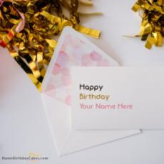 Happy Birthday Envelope For Friend With Name
